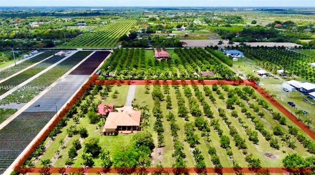 drone / aerial view featuring a rural view