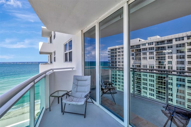 3001 S Ocean Dr Unit 1507, Hollywood, FL 33019 - balcony featuring a water view