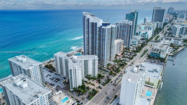 3001 S Ocean Dr Unit 1507, Hollywood, FL 33019 - birds eye view of property featuring a city view and a water view