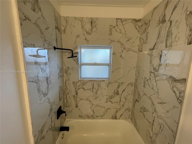 bathroom featuring shower / tub combination