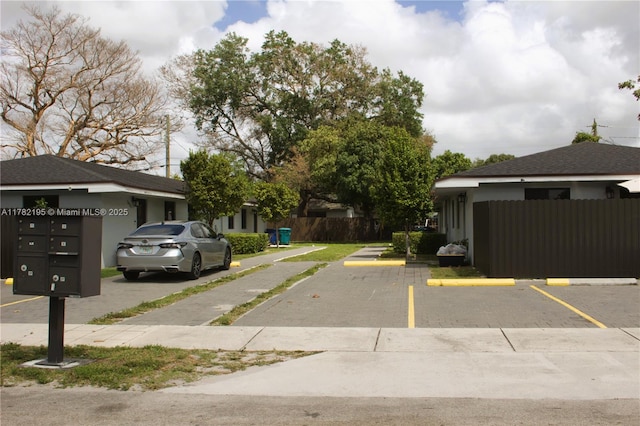 view of street featuring sidewalks
