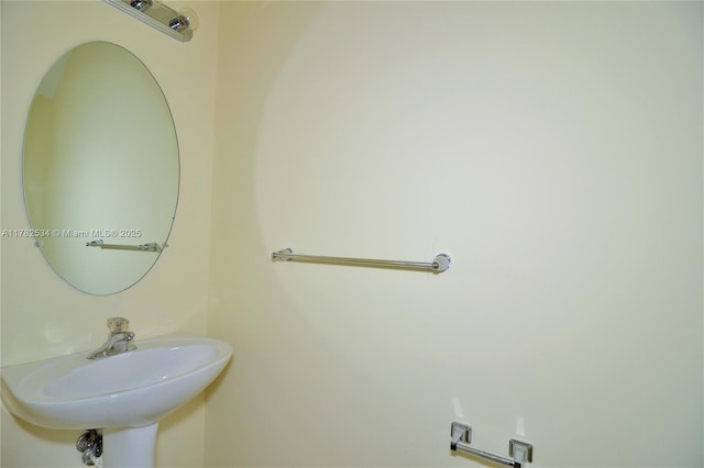 bathroom with a sink