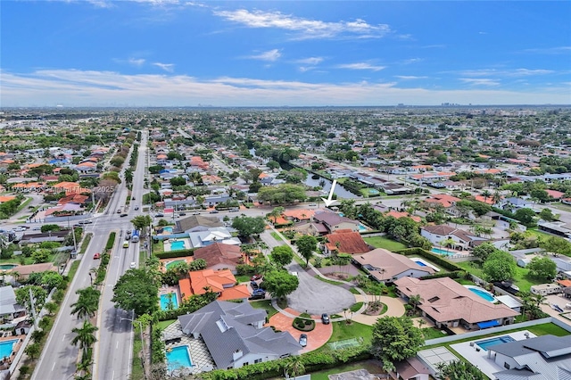 drone / aerial view featuring a residential view