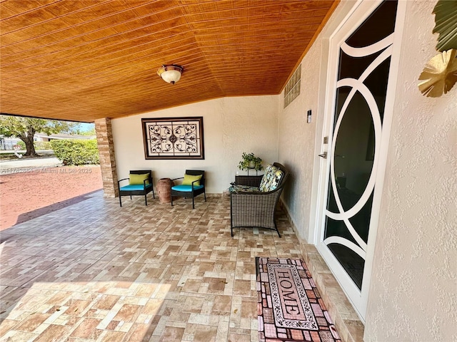 view of patio with visible vents