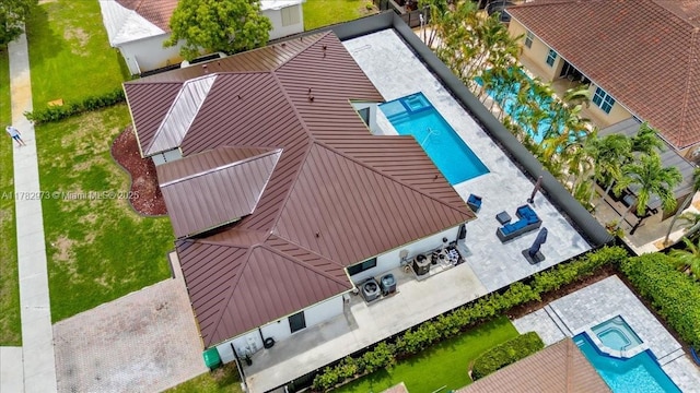 birds eye view of property