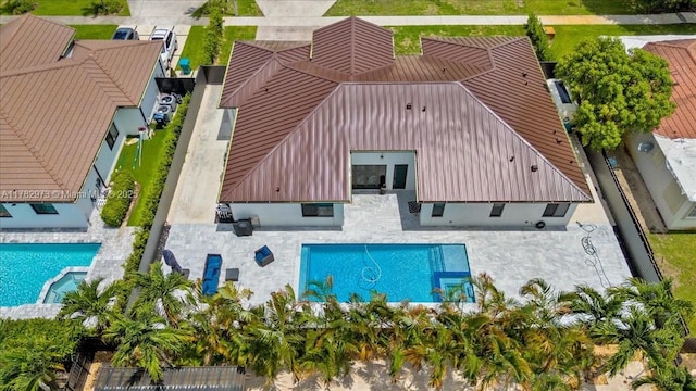 drone / aerial view