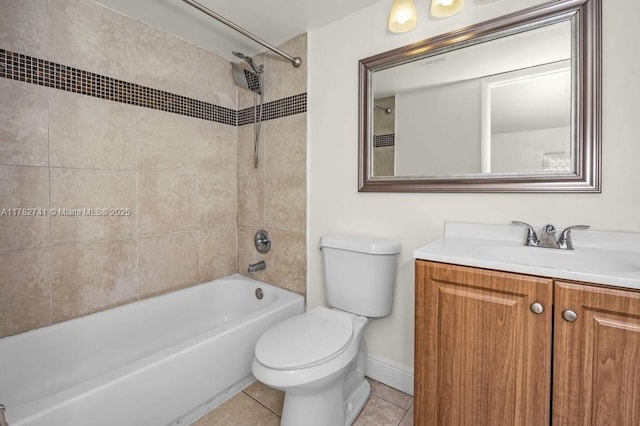 9050 NW 28th St Unit 114, Coral Springs, FL 33065 - bathroom with vanity, shower / washtub combination, and tile patterned flooring