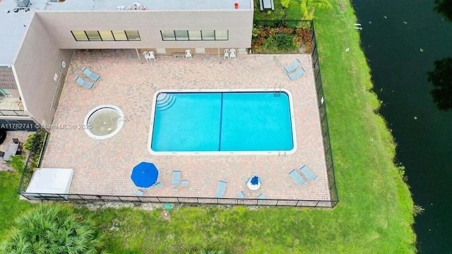 9050 NW 28th St Unit 114, Coral Springs, FL 33065 - view from above of property featuring a pool