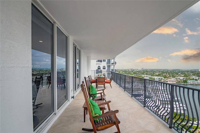 100 S Birch Rd Unit 1602C, Fort Lauderdale, FL 33316 - view of balcony at dusk