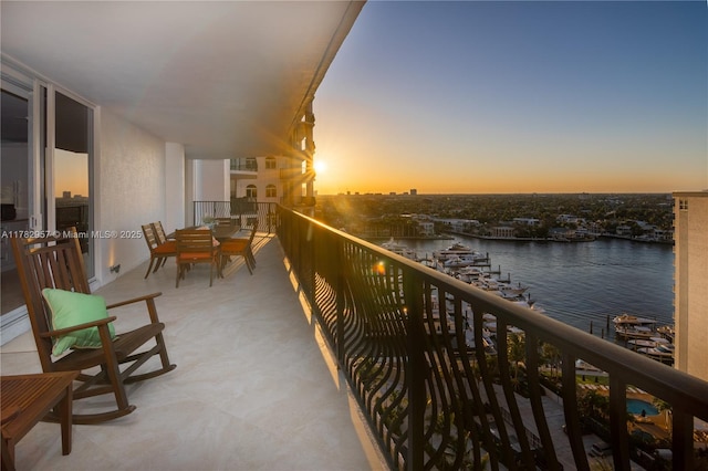 100 S Birch Rd Unit 1602C, Fort Lauderdale, FL 33316 - balcony featuring a water view