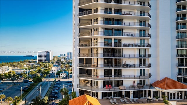100 S Birch Rd Unit 1602C, Fort Lauderdale, FL 33316 - view of apartment building / complex featuring a water view