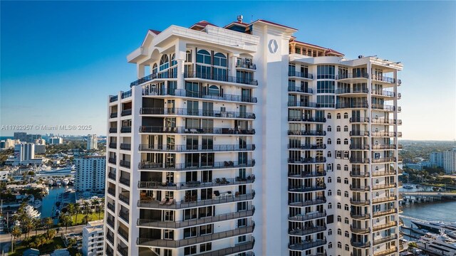 100 S Birch Rd Unit 1602C, Fort Lauderdale, FL 33316 - view of apartment building / complex with a city view and a water view