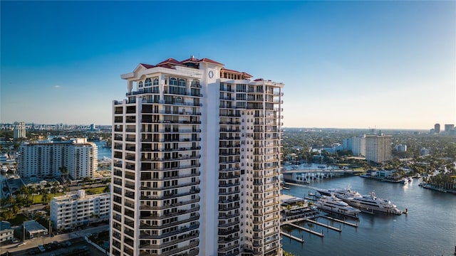 100 S Birch Rd Unit 1602C, Fort Lauderdale, FL 33316 - view of property with a city view and a water view