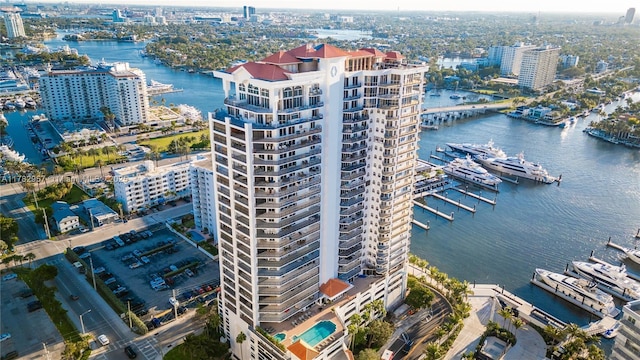 100 S Birch Rd Unit 1602C, Fort Lauderdale, FL 33316 - view of urban area featuring a nearby body of water and a notable bridge