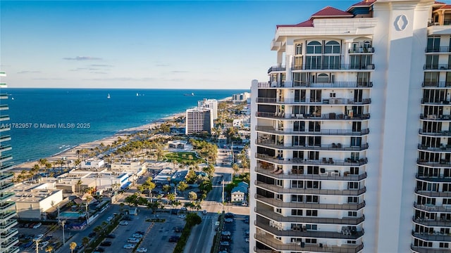 100 S Birch Rd Unit 1602C, Fort Lauderdale, FL 33316 - view of apartment building / complex with a water view and a view of city