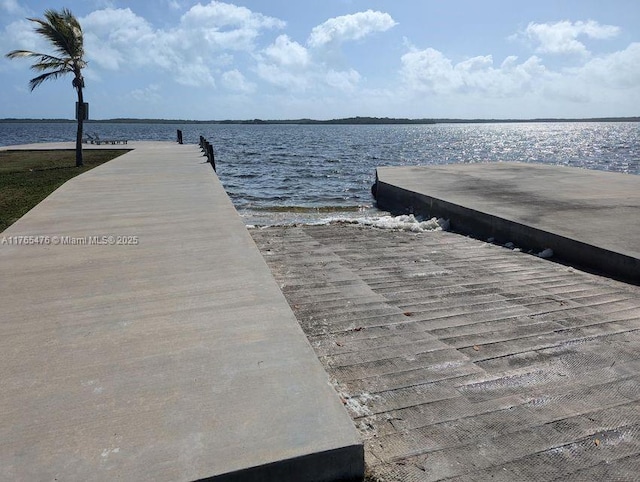 9 Bass Ave, Key Largo, FL 33037 - dock with a boat ramp and a water view