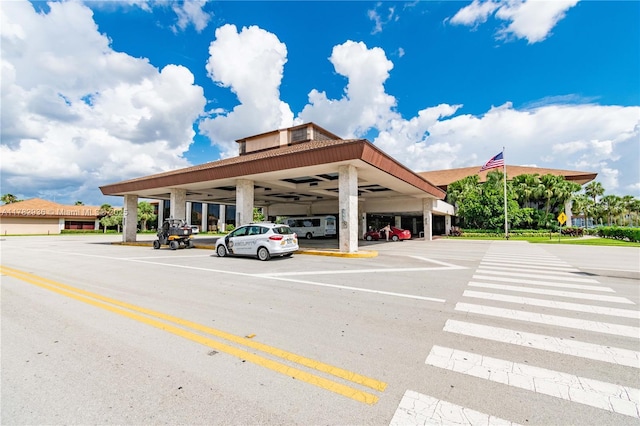 view of uncovered parking lot