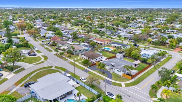 drone / aerial view featuring a residential view
