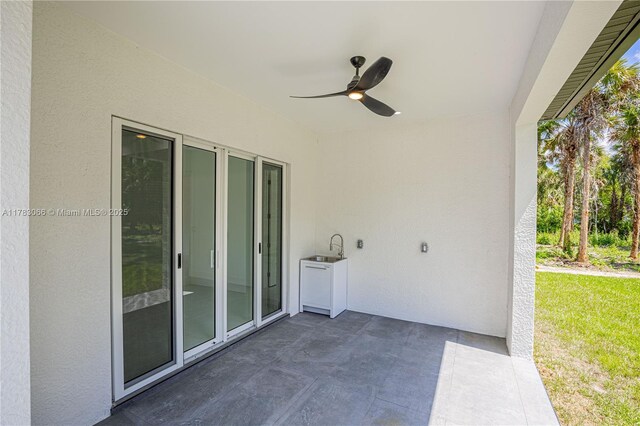 3802 30th Ave SE, Naples, FL 34117 - view of patio with a ceiling fan