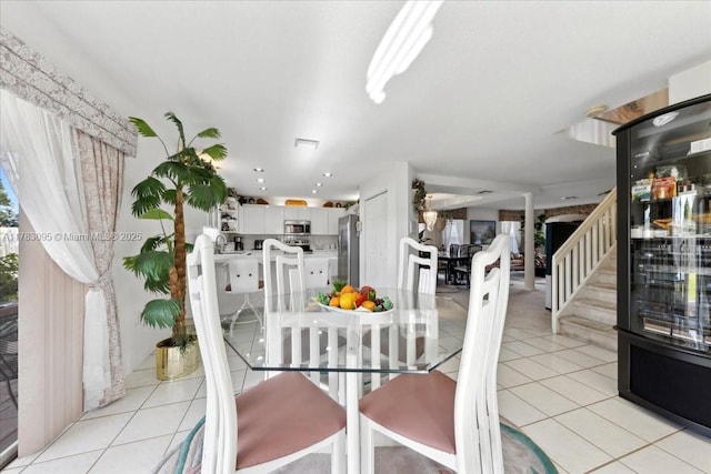 15489 SW 150th St, Miami, FL 33196 - dining space featuring light tile patterned floors