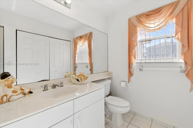 15489 SW 150th St, Miami, FL 33196 - bathroom featuring tile patterned floors, vanity, and toilet