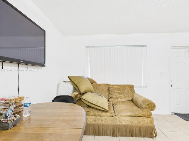 view of tiled living room