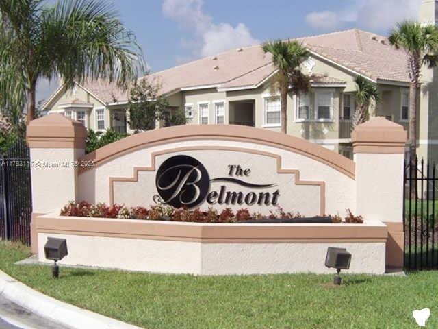 802 Belmont Ln Unit 802, North Lauderdale, FL 33068 - community / neighborhood sign with fence
