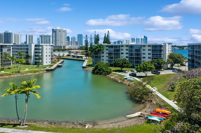2851 Leonard Dr Unit J610, Aventura, FL 33160 - water view with city skyline