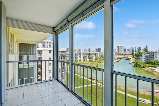 2851 Leonard Dr Unit J610, Aventura, FL 33160 - balcony with a water view and a city view