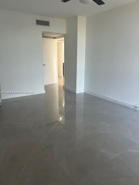 20301 W Country Club Dr Unit 830, Aventura, FL 33180 - unfurnished room featuring visible vents, baseboards, and a ceiling fan