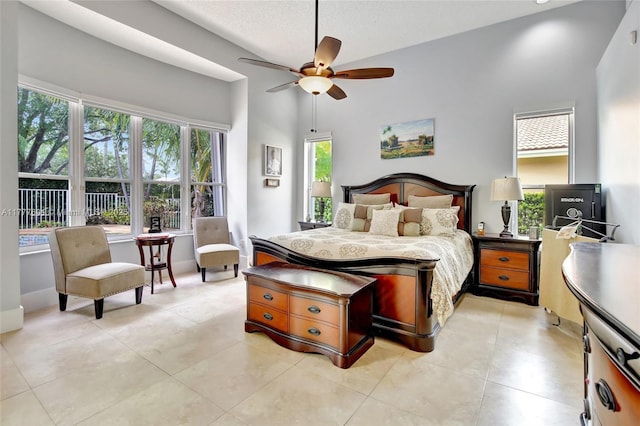 4060 SW 152nd Ave, Miramar, FL 33027 - bedroom with light tile patterned floors and ceiling fan