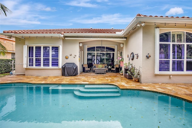 4060 SW 152nd Ave, Miramar, FL 33027 - outdoor pool with grilling area and a patio