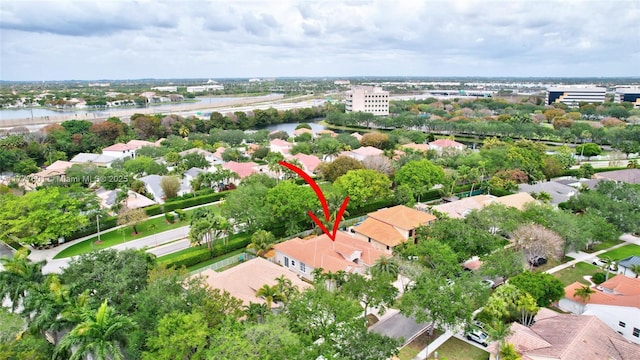 4060 SW 152nd Ave, Miramar, FL 33027 - drone / aerial view with a water view and a residential view