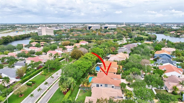 4060 SW 152nd Ave, Miramar, FL 33027 - bird's eye view featuring a water view and a residential view