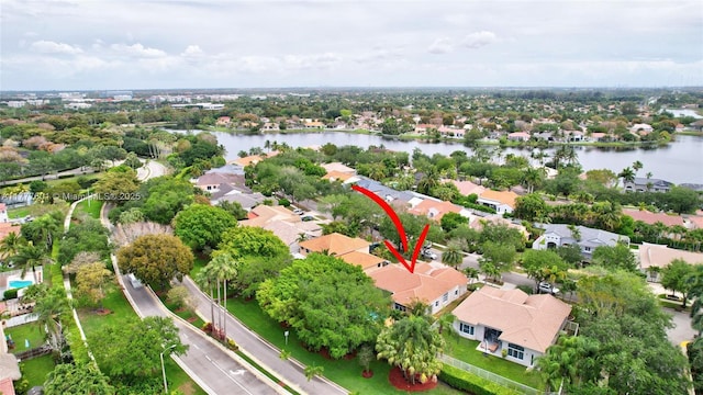 4060 SW 152nd Ave, Miramar, FL 33027 - drone / aerial view featuring a residential view and a water view