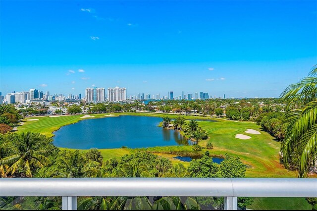2001 Meridian Ave Unit 514, Miami Beach, FL 33139 - property view of water with golf course view and a city view