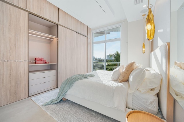 2001 Meridian Ave Unit 514, Miami Beach, FL 33139 - bedroom featuring visible vents and access to exterior