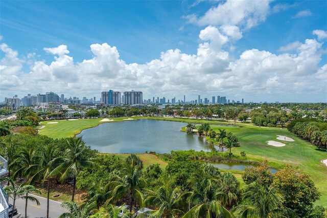 2001 Meridian Ave Unit 514, Miami Beach, FL 33139 - water view featuring view of golf course and a view of city