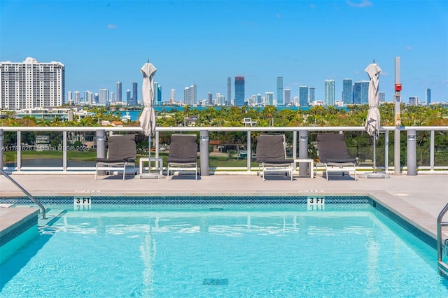 2001 Meridian Ave Unit 514, Miami Beach, FL 33139 - community pool with a city view