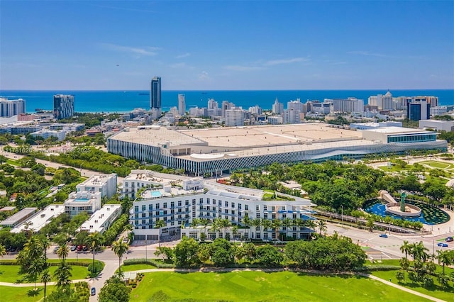 2001 Meridian Ave Unit 514, Miami Beach, FL 33139 - bird's eye view featuring a water view and a view of city