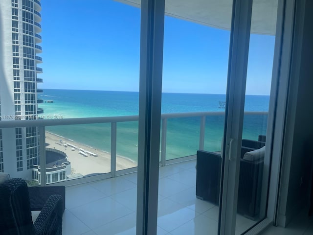 15811 Collins Ave Unit 1402, Sunny Isles Beach, FL 33160 - balcony with view of water and beach