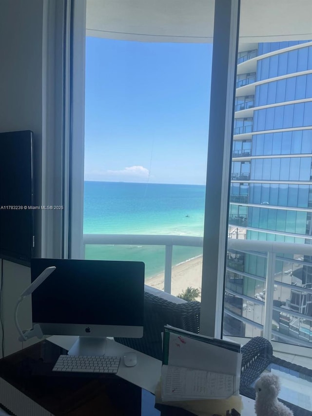 15811 Collins Ave Unit 1402, Sunny Isles Beach, FL 33160 - office space featuring a water view
