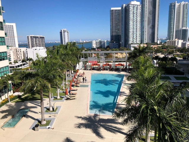 3301 NE 1st Ave Unit H1810, Miami, FL 33137 - community pool with a view of city