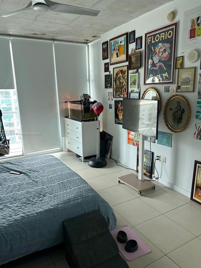3301 NE 1st Ave Unit H1810, Miami, FL 33137 - tiled bedroom with baseboards