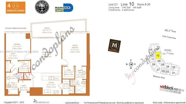 3301 NE 1st Ave Unit H1810, Miami, FL 33137 - view of room layout