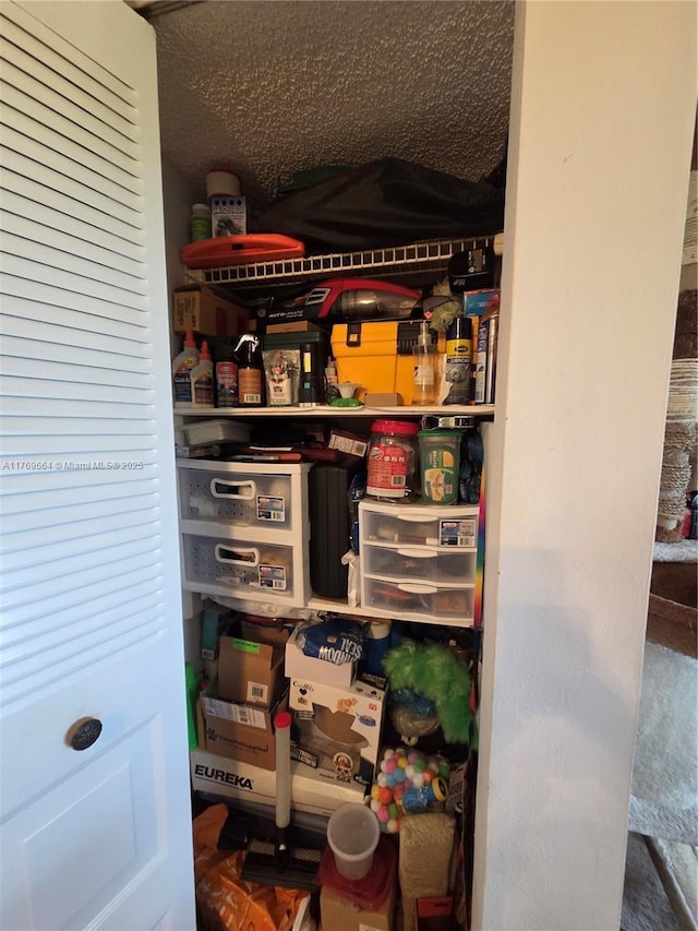 view of pantry