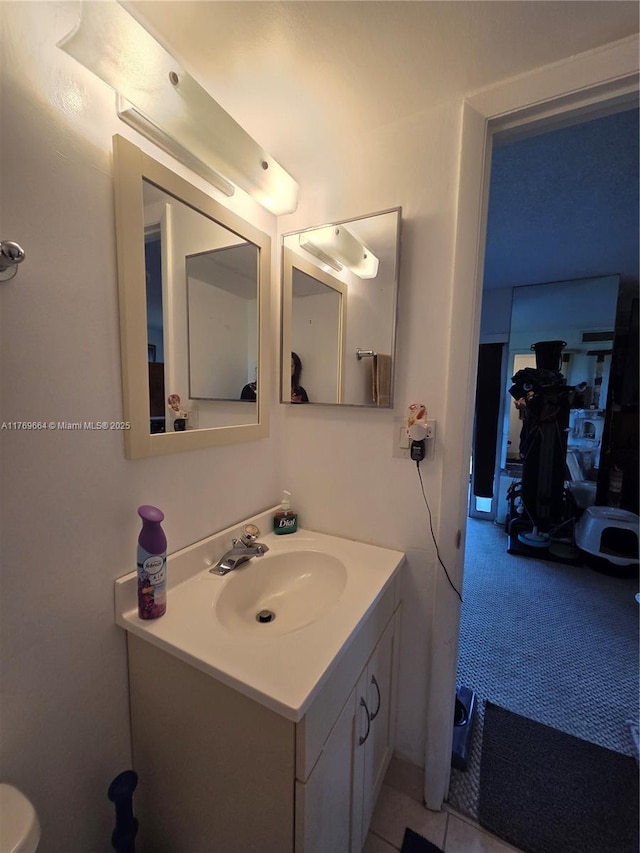 bathroom with vanity