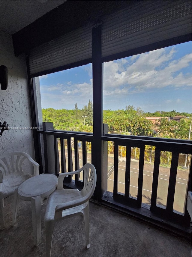 view of balcony