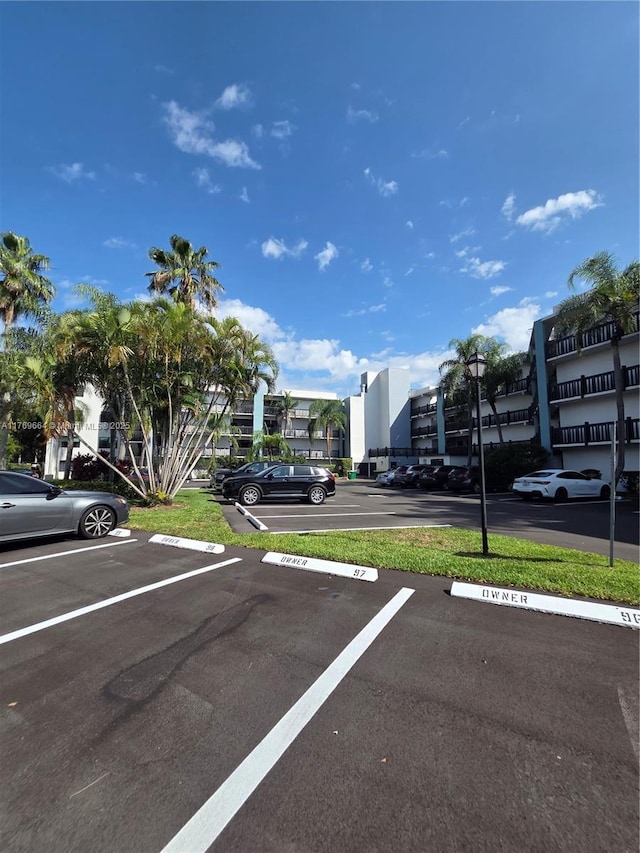 view of uncovered parking lot