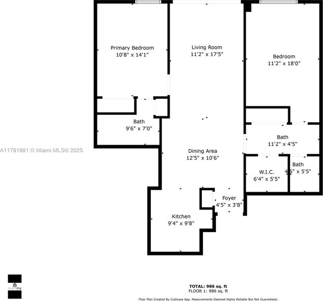 3625 N Country Club Dr Unit 2310, Aventura, FL 33180 - home floor plan